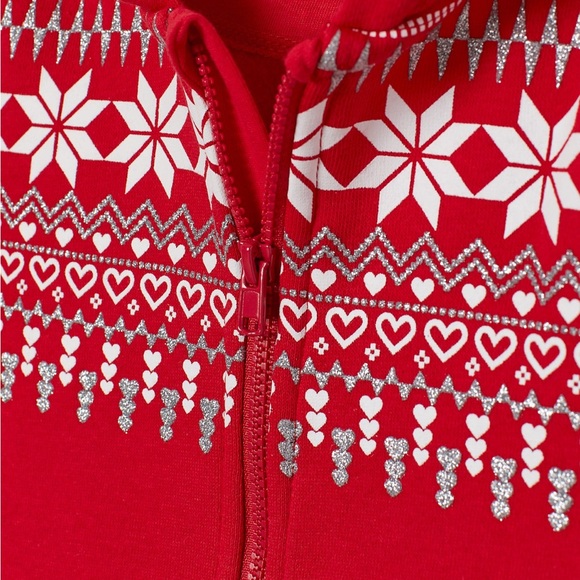 Winter Red SweatSuit Onsie - Picture 2 of 5